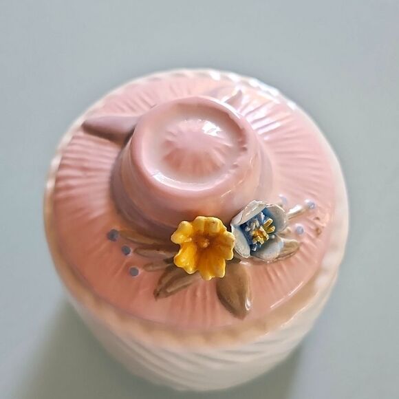 Fitz And Floyd Easter Bonnet Little Trinket Box - Picture 2 of 6